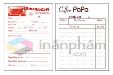 In order quán cafe giá rẻ Hà Nội