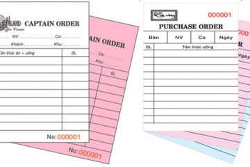 Địa chỉ in hóa đơn, phiếu thu, chi, order uy tín tại Hà Nội